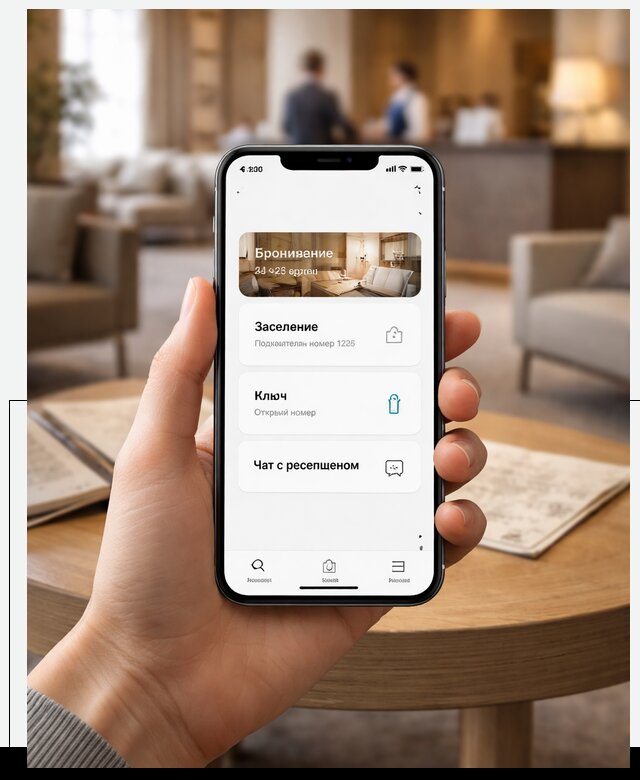 Мобильное приложение для гостей отеля в Гагарине, управление сервисом